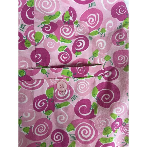Lilly Pulitzer Women's Mini Skirt Snails Pink Green Size 12 - Picture 3 of 7